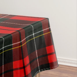 Modern Wallace Red Scottish Tartan Plaid Pattern テーブルクロス