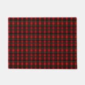 Modern Wallace Red Scottish Tartan Plaid Pattern ドアマット (正面)