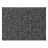 Modern Warped Grid | Minimalist Fluid Geometric テーブルクロス (正面(横))