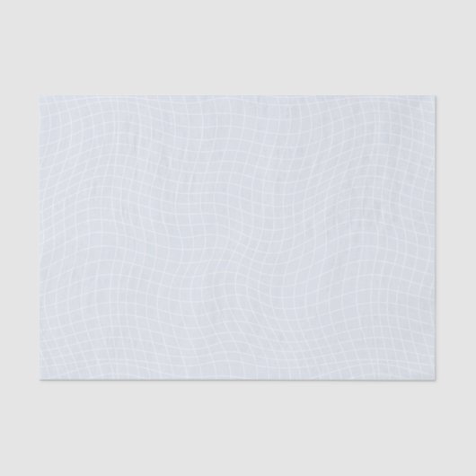 Modern Warped Grid | Minimalist Fluid Geometric 薄葉紙 (正面)