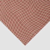 Modern Warped Grid | Minimalist Fluid Geometric 薄葉紙 (詳細)