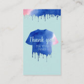 Modern Washing Instructions Clothing Shirt CaRES 名刺 (裏面)