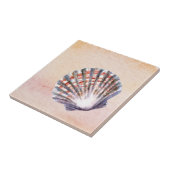 Modern watercolor background Seashell Painting タイル (側面)