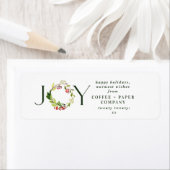 Modern watercolor botanical Joy ラベル (インサイチュ)