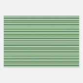 Modern Watercolor Christmas Green Tree ラッピングペーパーシート (正面)