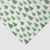 Modern Watercolor Christmas Pine Trees Elegant 薄葉紙 (詳細)