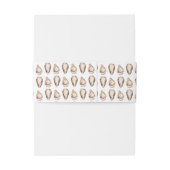 Modern Watercolor Coastal Oyster Wedding  招待状ベリーバンド (裏面例)