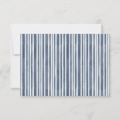 Modern Watercolor Coastal Seascape Wedding 出欠カード (裏面)