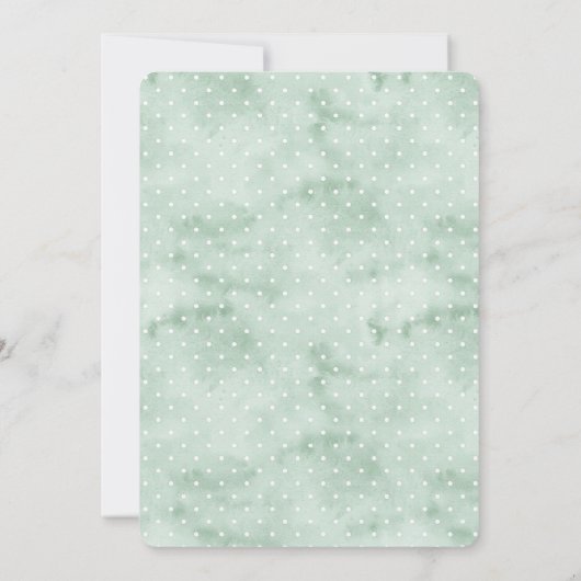 Modern Watercolor Easter Dinner  Invitation  招待状 (裏面)