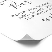 Modern Watercolor Eucalyptus Greenery Wedding ポスター (角)