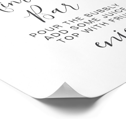 Modern Watercolor Eucalyptus Leaves Greenery ポスター (角)