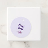 Modern Watercolor Floral Team Bride Bridal Shower フェイバータグ (インサイチュ)