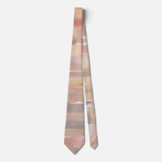 Modern Watercolor Neutral Abstract Men’s Tie ネクタイ