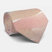 Modern Watercolor Neutral Abstract Men’s Tie ネクタイ (ロール)