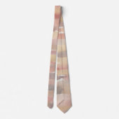 Modern Watercolor Neutral Abstract Men’s Tie ネクタイ (裏面)
