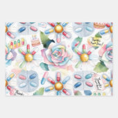 Modern Watercolor Pharmacy Thanks Pharm Hero ラッピングペーパーシート (正面2)