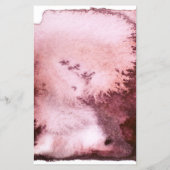 Modern Watercolour Abstrakt Weiß Burgunder チラシ (裏面)