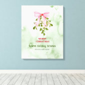 Modern Watercolour Christmas キャンバスプリント (インサイチュ (ウッドフロア))