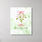 Modern Watercolour Christmas キャンバスプリント (正面)