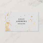 Modern Watercolour Gold ( Imitat) Grau 名刺 (正面)