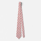 Modern Watermelon Slices Pattern Summer Neck Tie ネクタイ (正面)