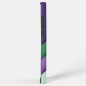 Modern Wave Purple Green  Samsung Galaxyケース (右側面)