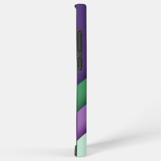 Modern Wave Purple Green Samsung Galaxyケース (右側面)