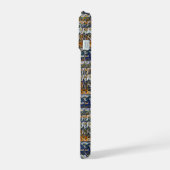 Modern wavy abstract geometric pattern 1288 iPhone 15ケース (左側面)