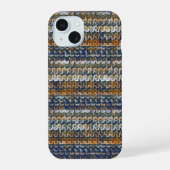 Modern wavy abstract geometric pattern 1288 iPhone 15ケース (裏面)