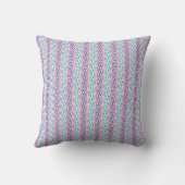 Modern Wavy Abstract Pattern Throw Pillow クッション (裏面)