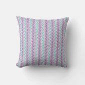 Modern Wavy Abstract Pattern Throw Pillow クッション (正面)