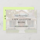 Modern We Have Moved New Home Postcard ポストカード (正面/裏面)