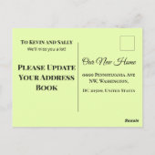 Modern We Have Moved New Home Postcard ポストカード (裏面)