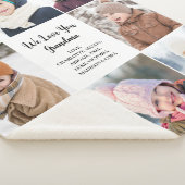 Modern We Love You 8 Photo Collage  シェルパブランケット (3/4)