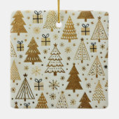 Modern We Love you Grandpa Black and Gold セラミックオーナメント (裏面)