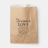 Modern We tied the knot pretzel favor bag wedding  フェイバーバッグ (正面)