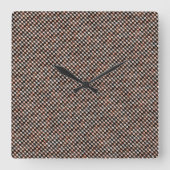 Modern weave abstract geometric pattern  1277 スクエア壁時計 (正面)