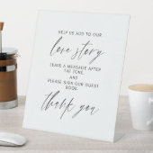 Modern Wedding Audio Guestbook Sign | Phone Guest  台座サイン (インサイチュ)
