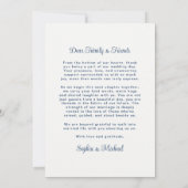 Modern Wedding Card Thank You Card Photo サンキューカード (裏面)