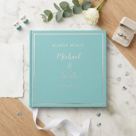 Modern Wedding Guest Book, Minimalist Custom ゲストブック