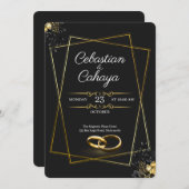 Modern Wedding Invitation 招待状 (正面/裏面)