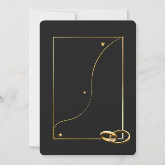 Modern Wedding Invitation 招待状 (裏面)