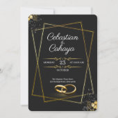 Modern Wedding Invitation 招待状 (正面)