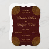 Modern Wedding Invitation Card (正面/裏面)