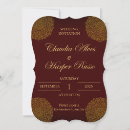 Modern Wedding Invitation Card