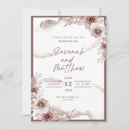 Modern Wedding Invitation Clean Minimal Style 招待状