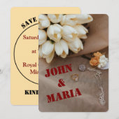 Modern Wedding Invitation | Editable Design 招待状 (正面/裏面)