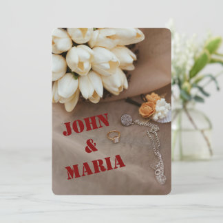 Modern Wedding Invitation | Editable Design 招待状