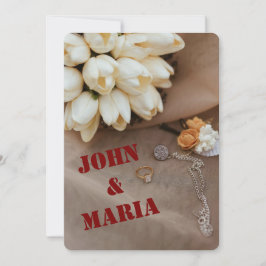 Modern Wedding Invitation | Editable Design 招待状