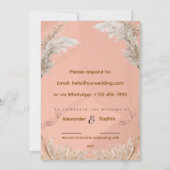 Modern Wedding Invitation | Fully Editable 招待状 (裏面)